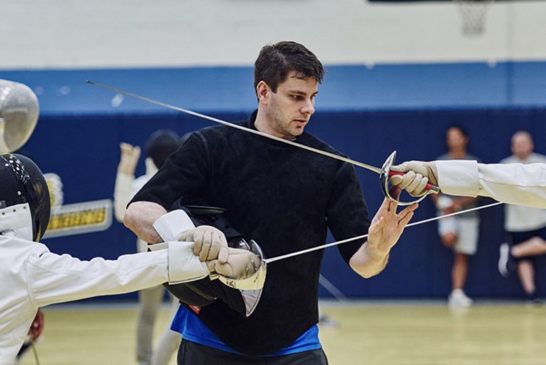 American Olympian Tim Morehouse Launches Fencing Equipment Company in Port Chester-NY Tim Morehouse, Fencing Champion and American Olympian, training students