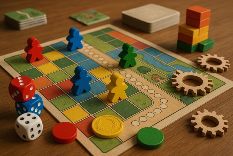 Board Games: Reaping the Benefits and Building Skills Beyond the Tabletop Colorful board games showcasing pieces and game boards highlighting skill-building benefits