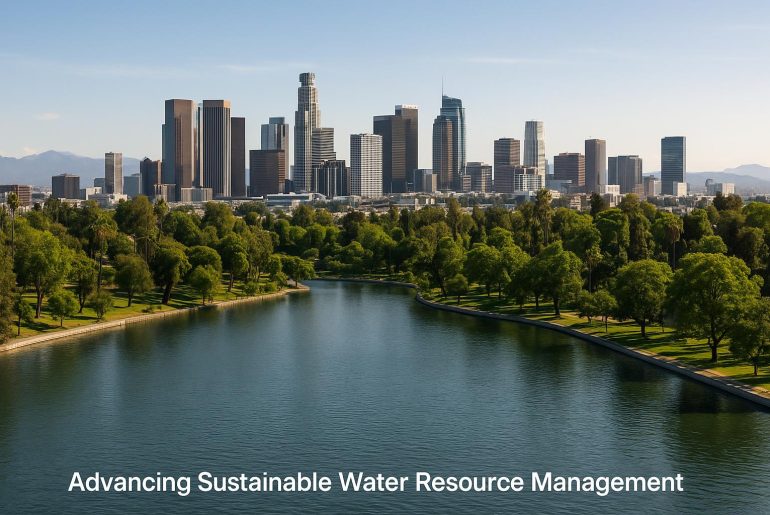 Alex Rojas Los Angeles CA: Advancing Sustainable Water Resource Management Modern water treatment facility in Los Angeles supporting sustainable water resource management