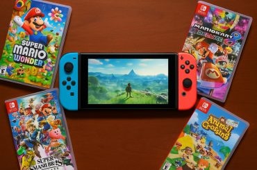 Nintendo Switch 2 console with top-rated game covers displayed for best gaming experiences