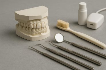 Dental tools and healthy teeth representing durable solutions in general dentistry care