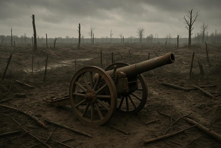 Illustration of alliances, militarism, and nationalist tensions contributing to World War I outbreak