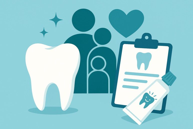 Bright dental clinic with child-friendly decor, highlighting benefits of family dentistry for kids