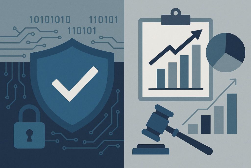 Corporate governance documents with security graphs highlighting integrated risk analysis
