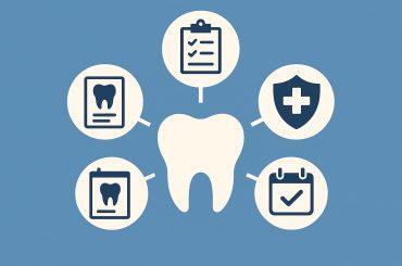 Dental team discussing patient care in a modern family dental office for coordinated treatment benefits