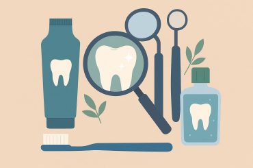 Cosmetic-friendly general dentist consulting a family in a modern dental clinic setting