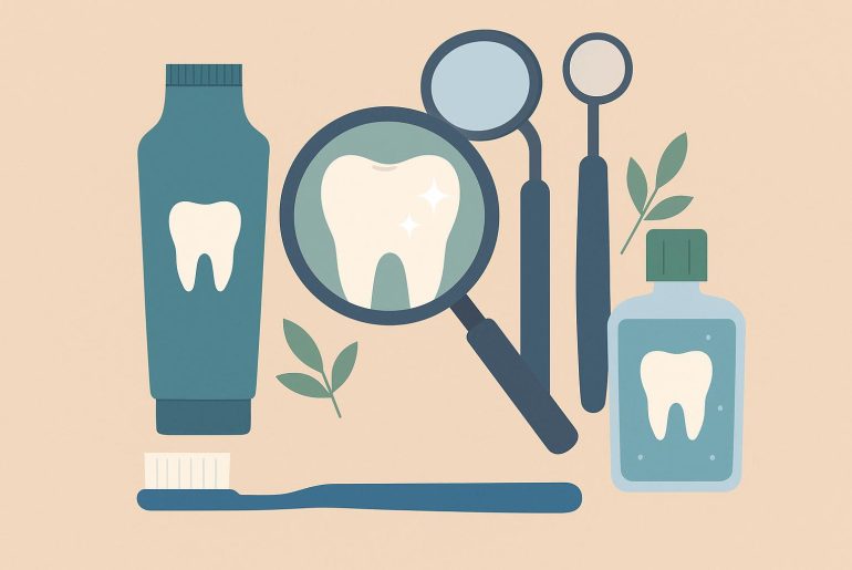 Cosmetic-friendly general dentist consulting a family in a modern dental clinic setting