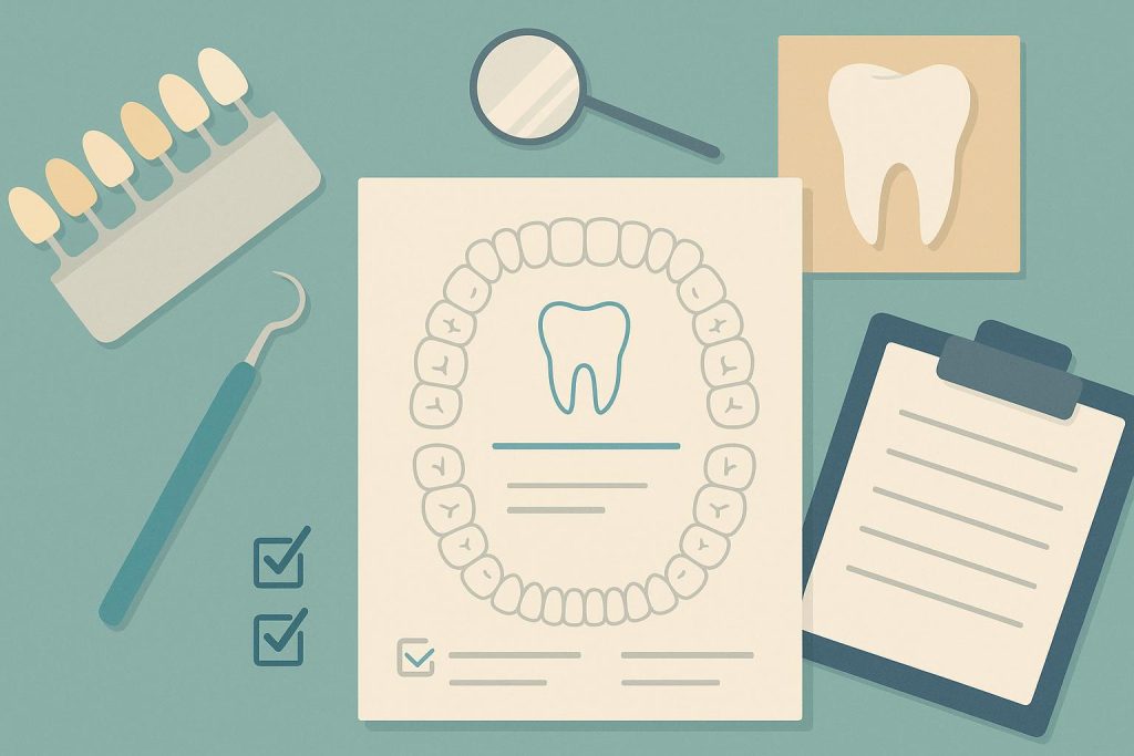 Customized dental treatment plan illustration highlighting improved cosmetic dentistry results