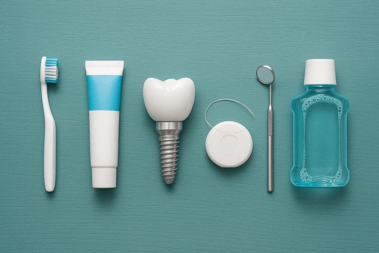Dental implants maintenance essentials: tools and products for long-term oral health success