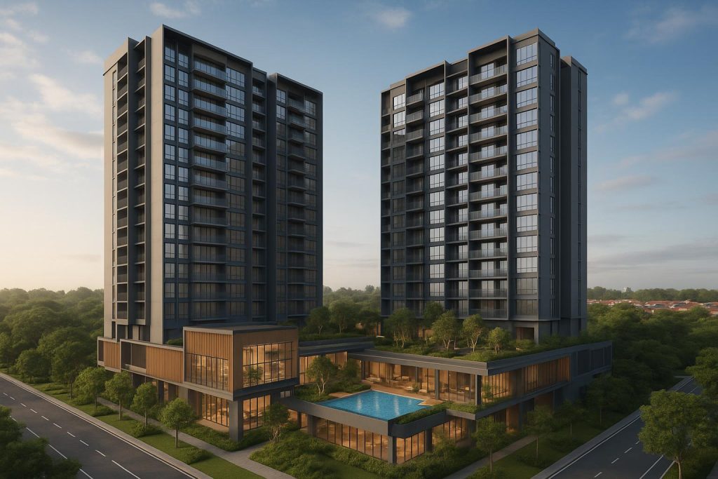 Bedok Rise Residences exterior, highlighting new condominium launch and strong sales performance