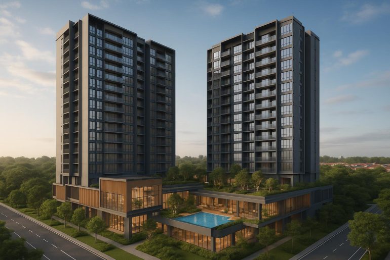 Bedok Rise Residences exterior, highlighting new condominium launch and strong sales performance