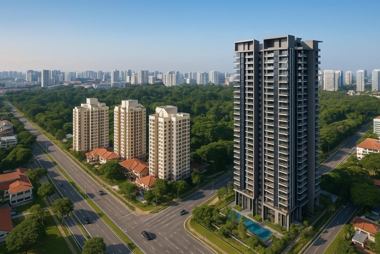 One Chuan Grove residential development highlighting GLS progress after Dunearn Lakeside, Bayshore